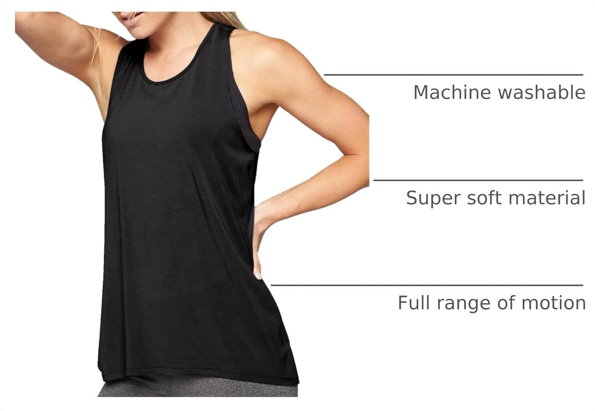 Workout Tops for Women Yoga Shirts Athletic Tank Gym Clothes