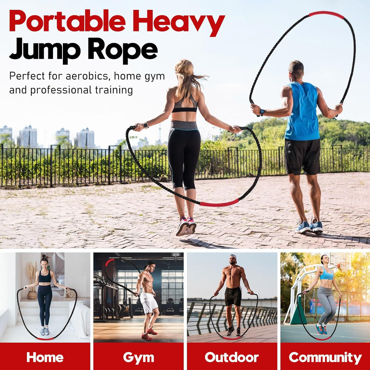 Jump Rope, Weighted Jump Rope for Men and Women