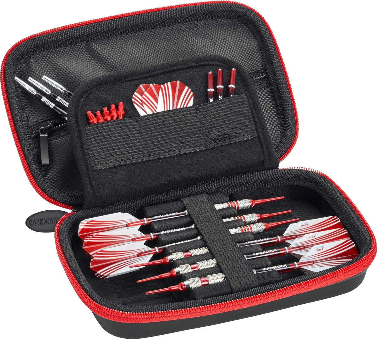Sentinel Dart Case with Zipper - Holds 6 Darts - Tactech Foam Protection Red