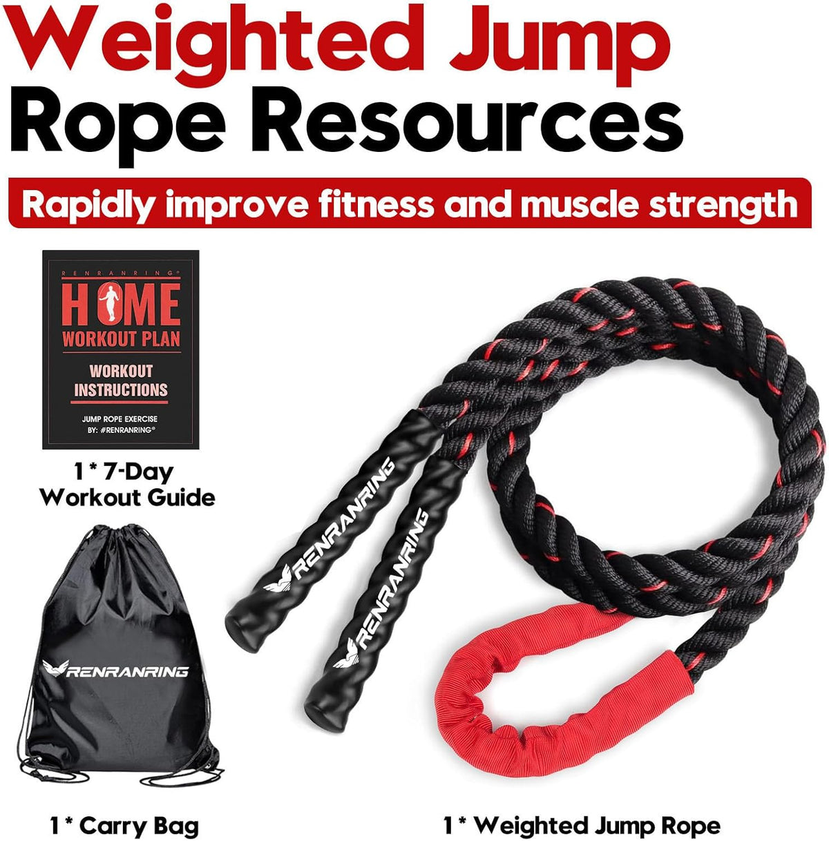 Jump Rope, Weighted Jump Rope for Men and Women