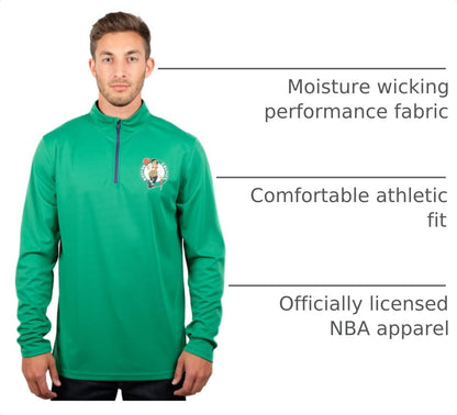 Men'S NBA Official Super Soft Quarter Zip Long Sleeve T-Shirt